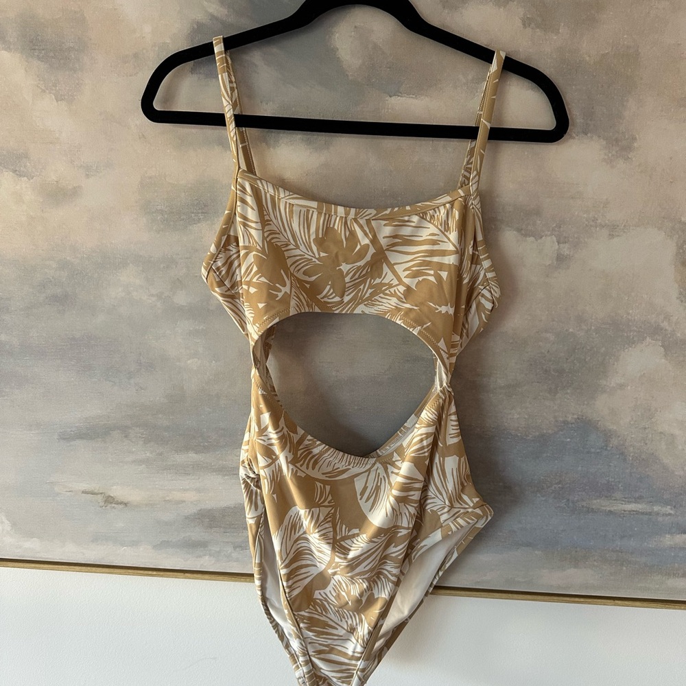 Madewell Tropical Cutout Swimsuit